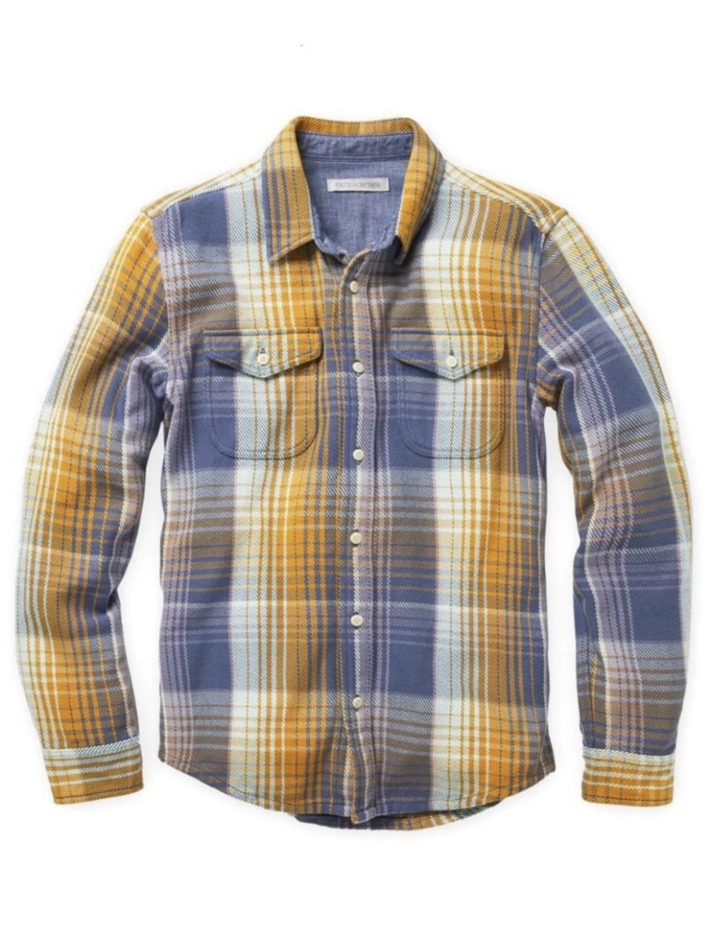 Unisex/women's OUTERKNOWN Button-Down Blanket Shirt in Cumin Rogue RARE NWOT
